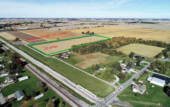 US Midwest Triple Rail Site 20 Acres